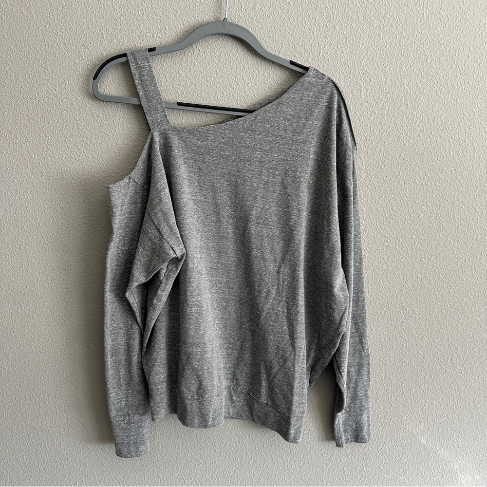We The Free Gray Off Shoulder Oversized Too XS - Picture 3 of 13